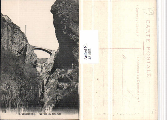 481553,Algeria Constantine Gorges du Rhumel Schlucht Brücke