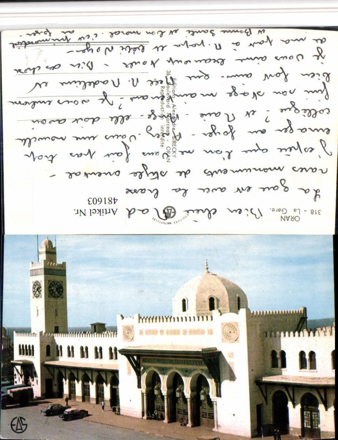 481603,Algeria Oran La Gare Bahnhof