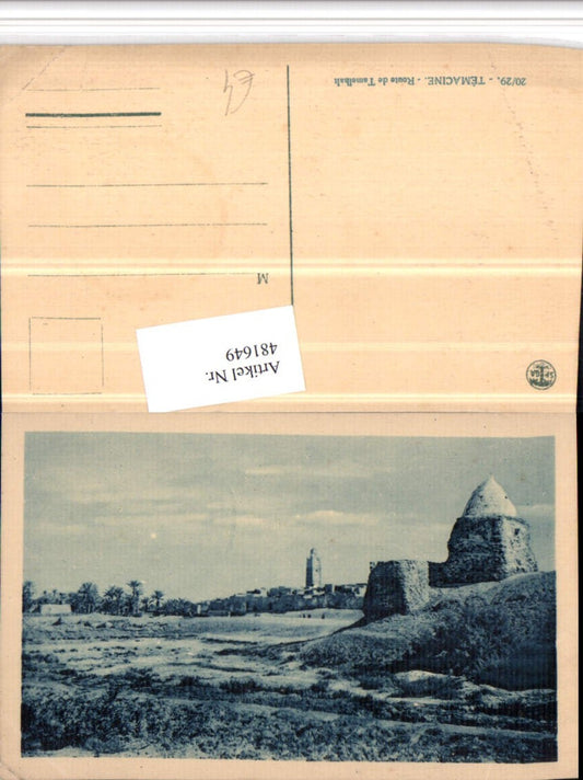 481649,Algeria Temacine Route de Tamelhalt Teilansicht