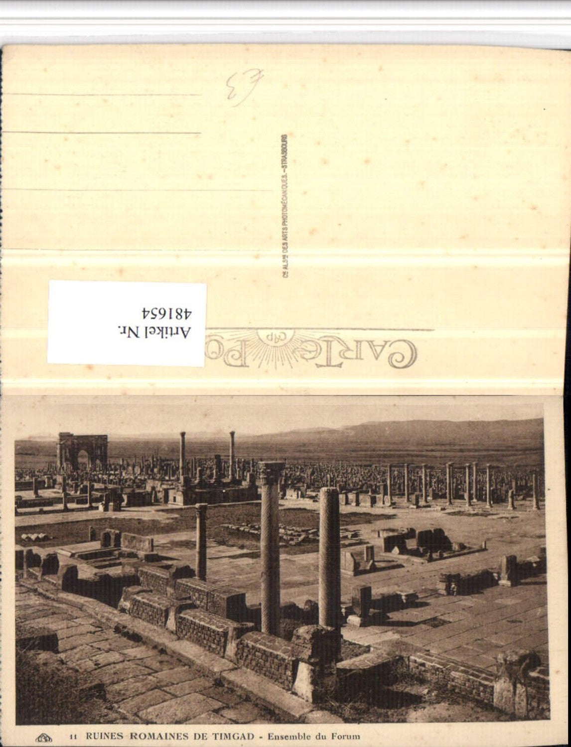 481654,Algeria Ruines Romaines Timgad Ensemble du Forum