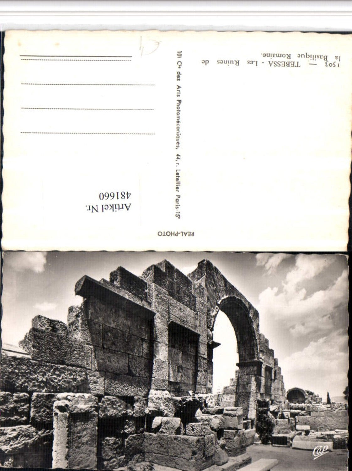 481660,Algeria Tebessa Les Ruines de la Basilique Romaine Ruine