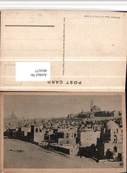 481677,Egypt Cairo Kairo General view Totale