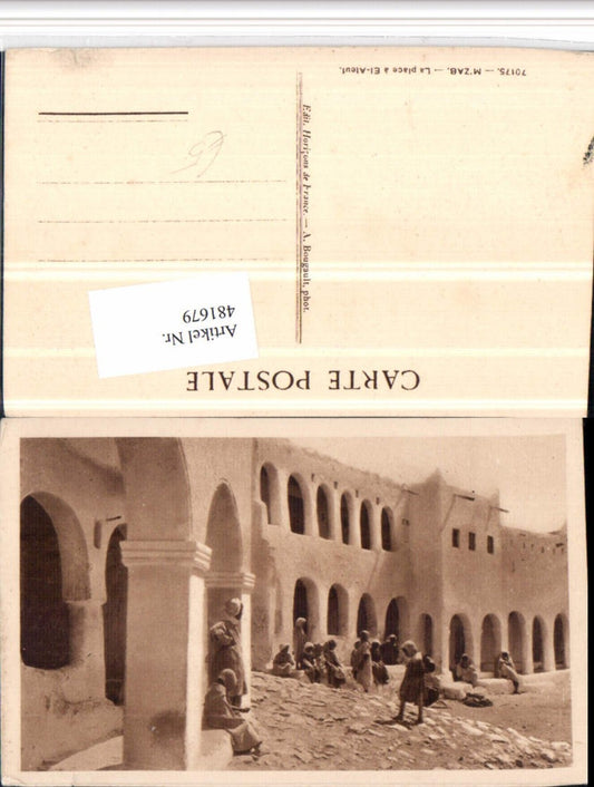 481679,Algeria M'Zab La place a El-Ateuf Volkstypen