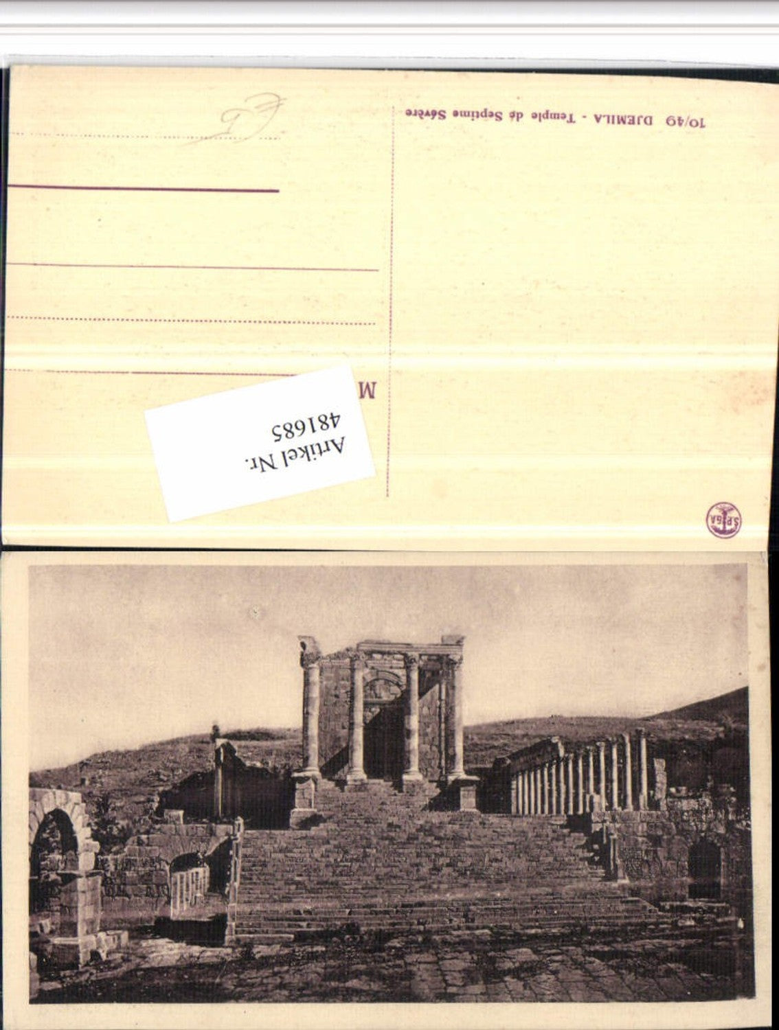 481685,Algeria Djemila Temple de Septime Severe Tempel