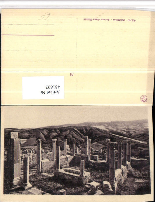 481692,Algeria Djemila Atrium une Maison Säulen