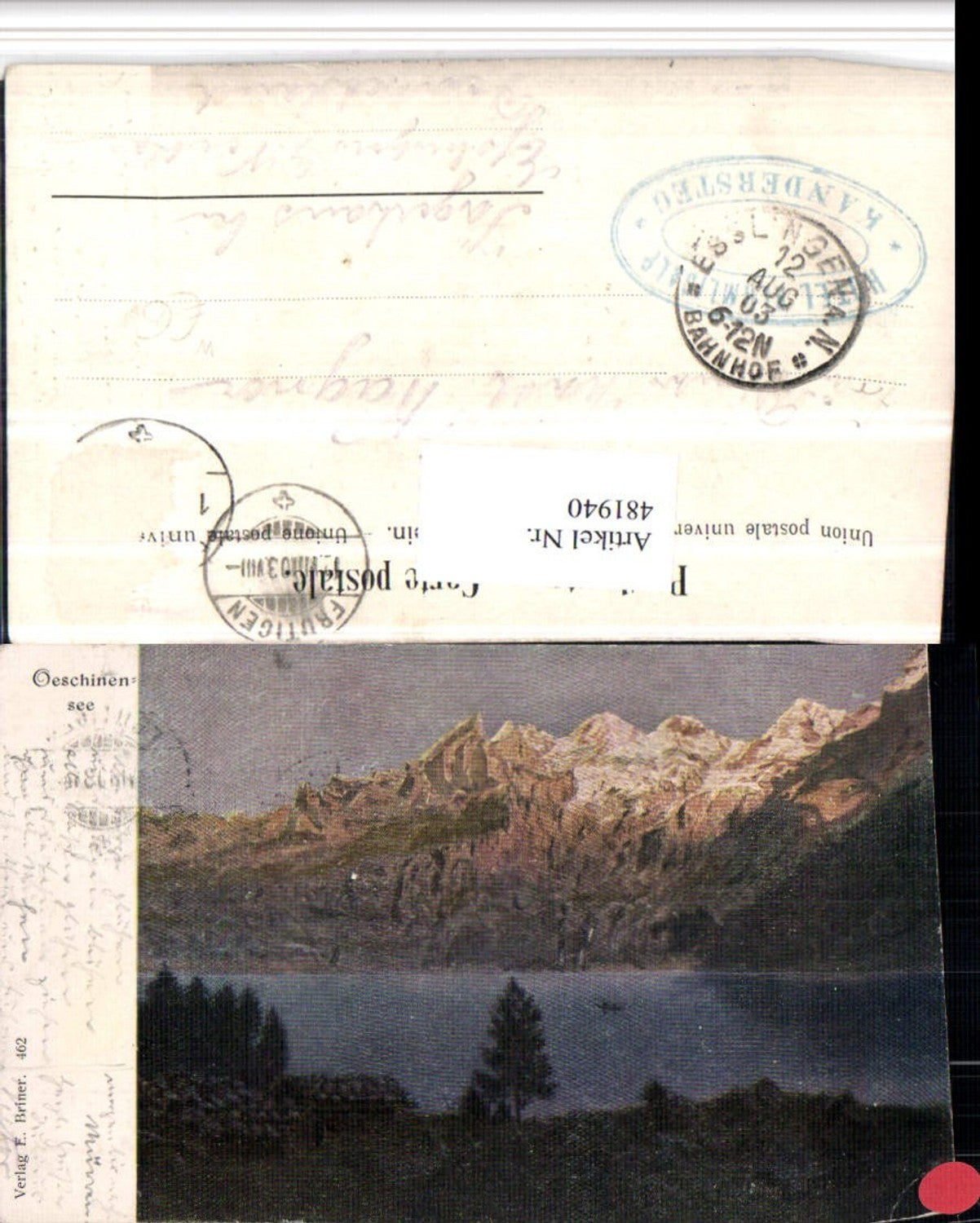 Alte Ansichtskarte – Old Postcard