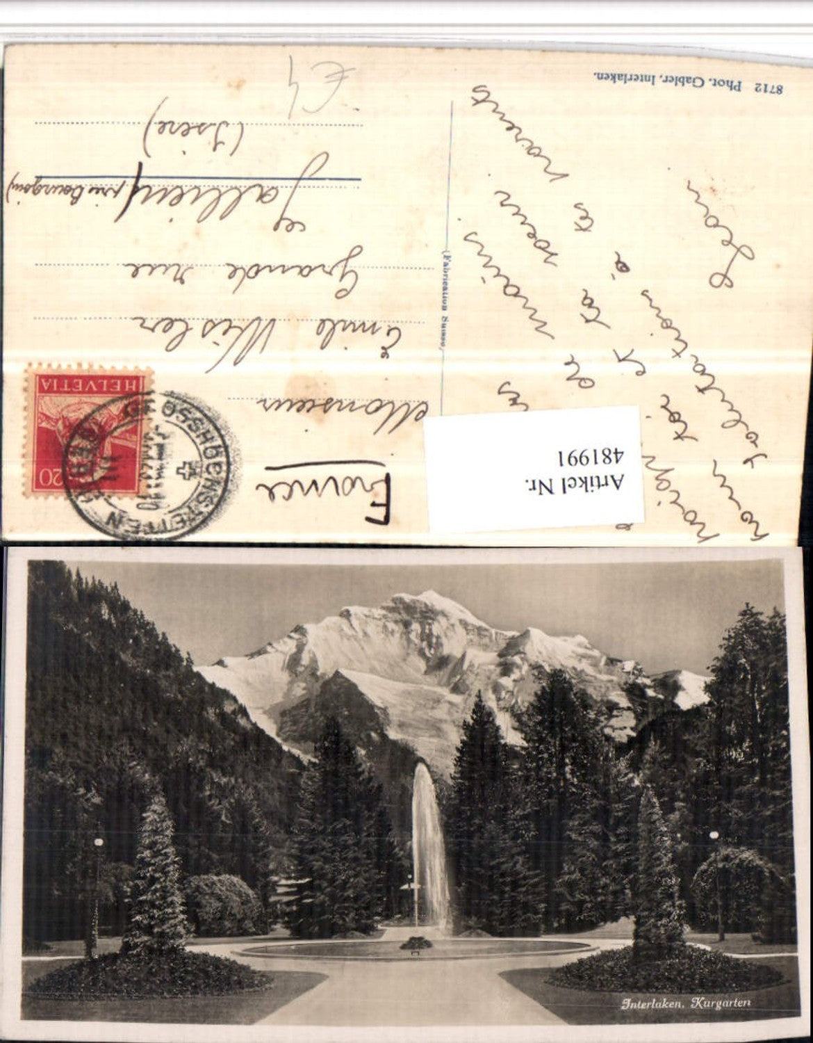 Alte Ansichtskarte – Old Postcard