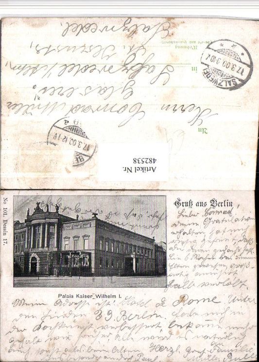 482538,Gruß aus Berlin Palais Kaiser Wilhelm
