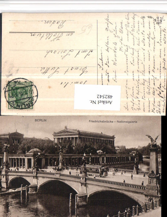 482542,Berlin Friedrichsbrücke Brücke m. Nationalgalerie