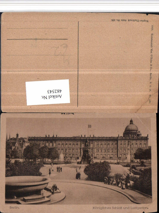 482543,Berlin Königliches Schloss u. Lustgarten Denkmal