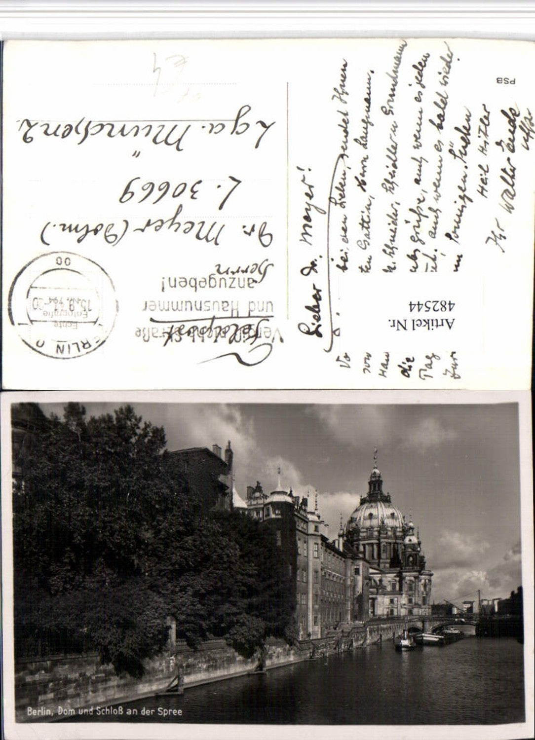 482544,Berlin Dom Kirche u. Schloss an d. Spree Feldpost Nr. L30669