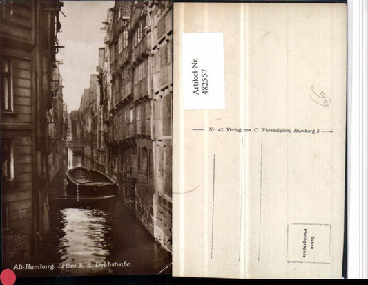 482557,Hamburg Fleet bei d. Deichstraße Kanal Boot