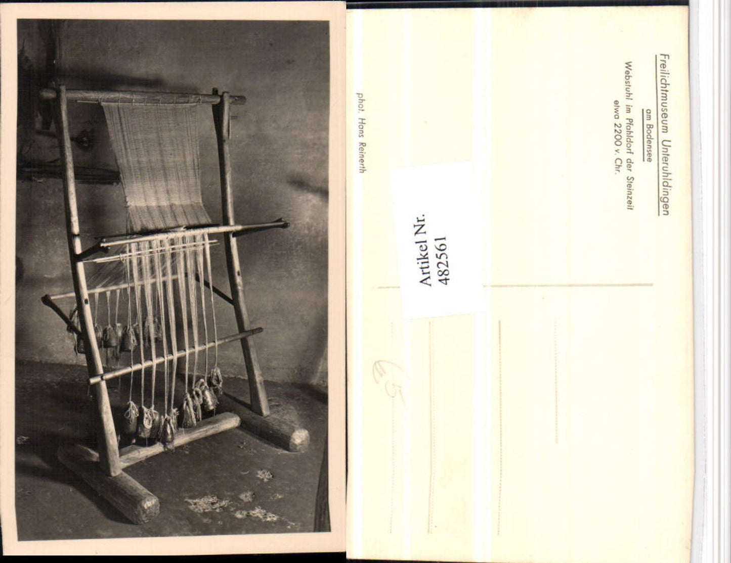 482561,Unteruhldingen am Bodensee Pfahldorf Webstuhl