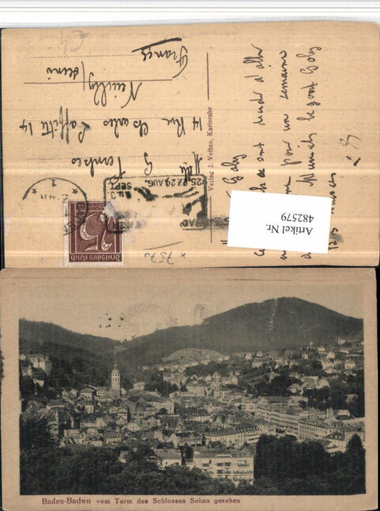 482579, Baden-Baden, view from the tower of Solms Castle