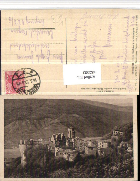 482583, Heidelberg Castle of the Molkenkur pub Edm. v. König 46