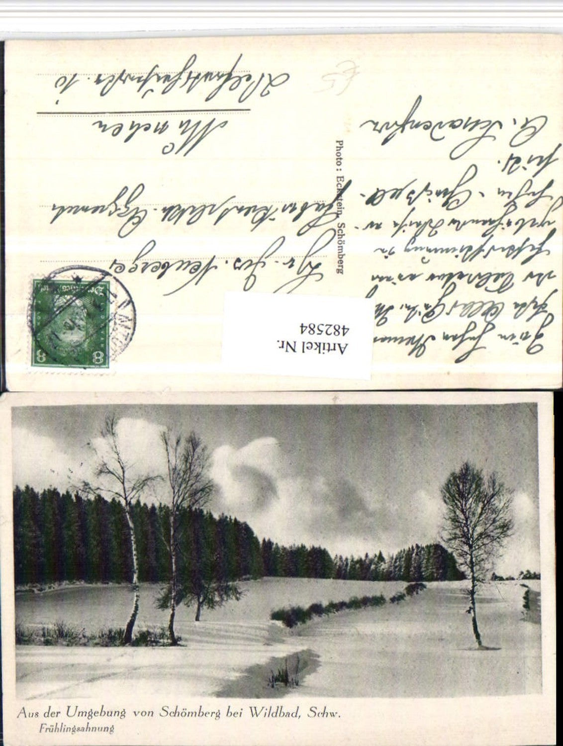 482584,Umgebung von Schömberg b. Wildbad Winterlandschaft