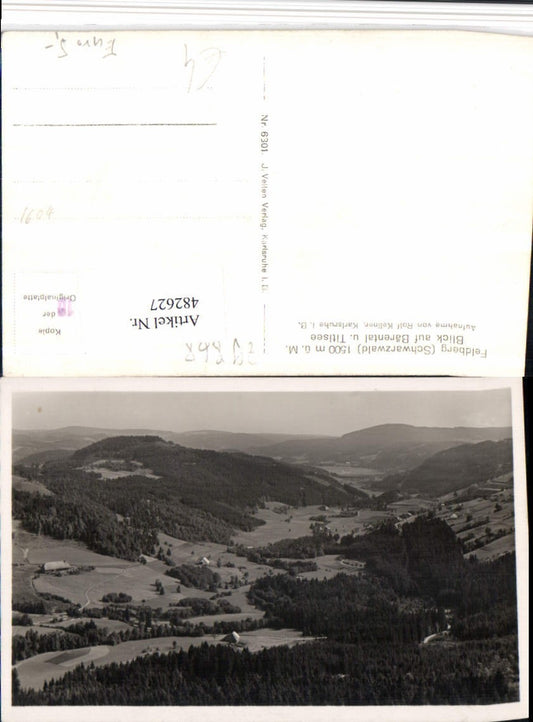 482627, Feldberg in the Black Forest, view of Bärental and Titisee