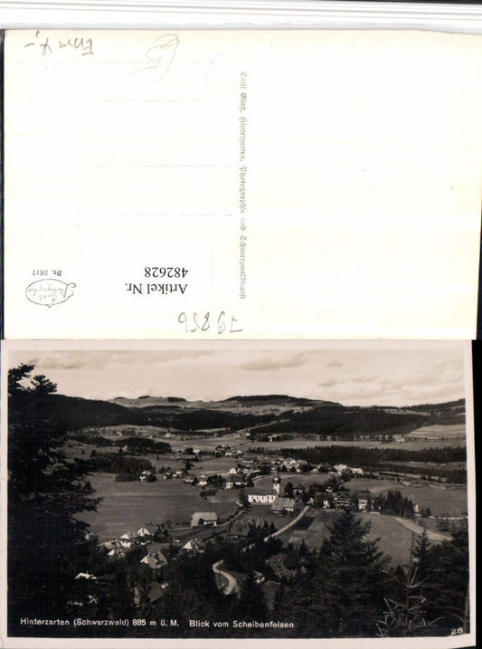 482628, Hinterzarten in the Black Forest, view from the Scheibenfelsen