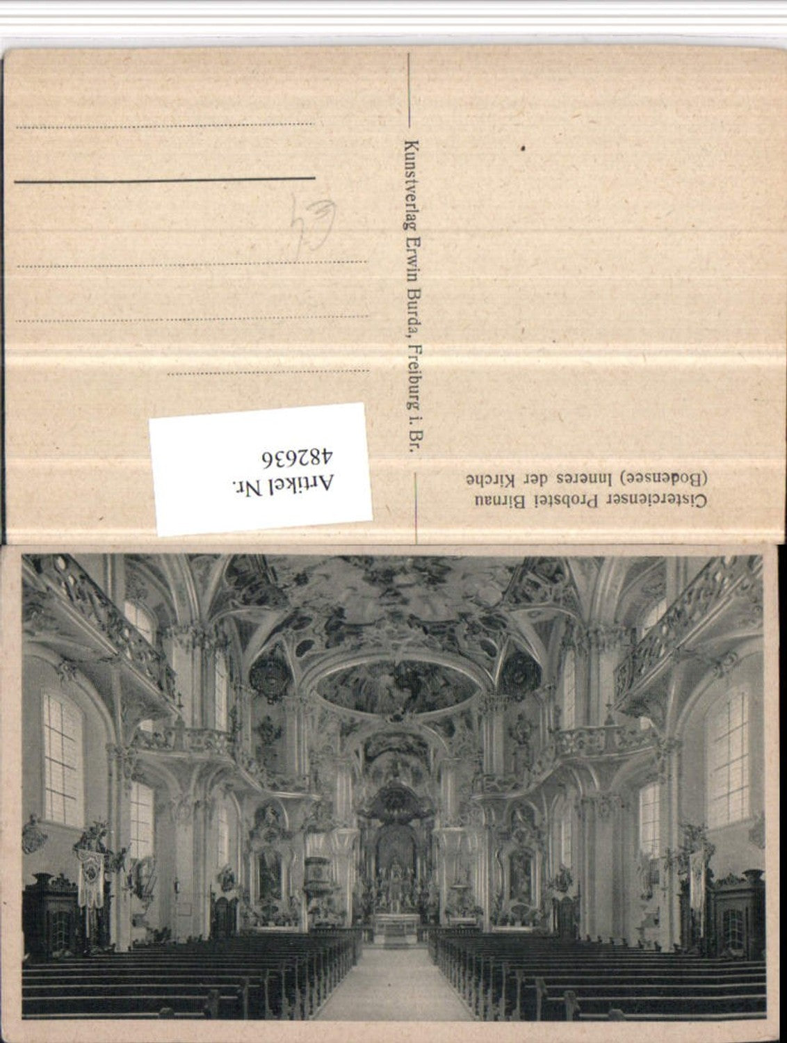 482636,Uhldingen-Mühlhofen Birnau Zisterzienser Abtei Kirche Innenansicht