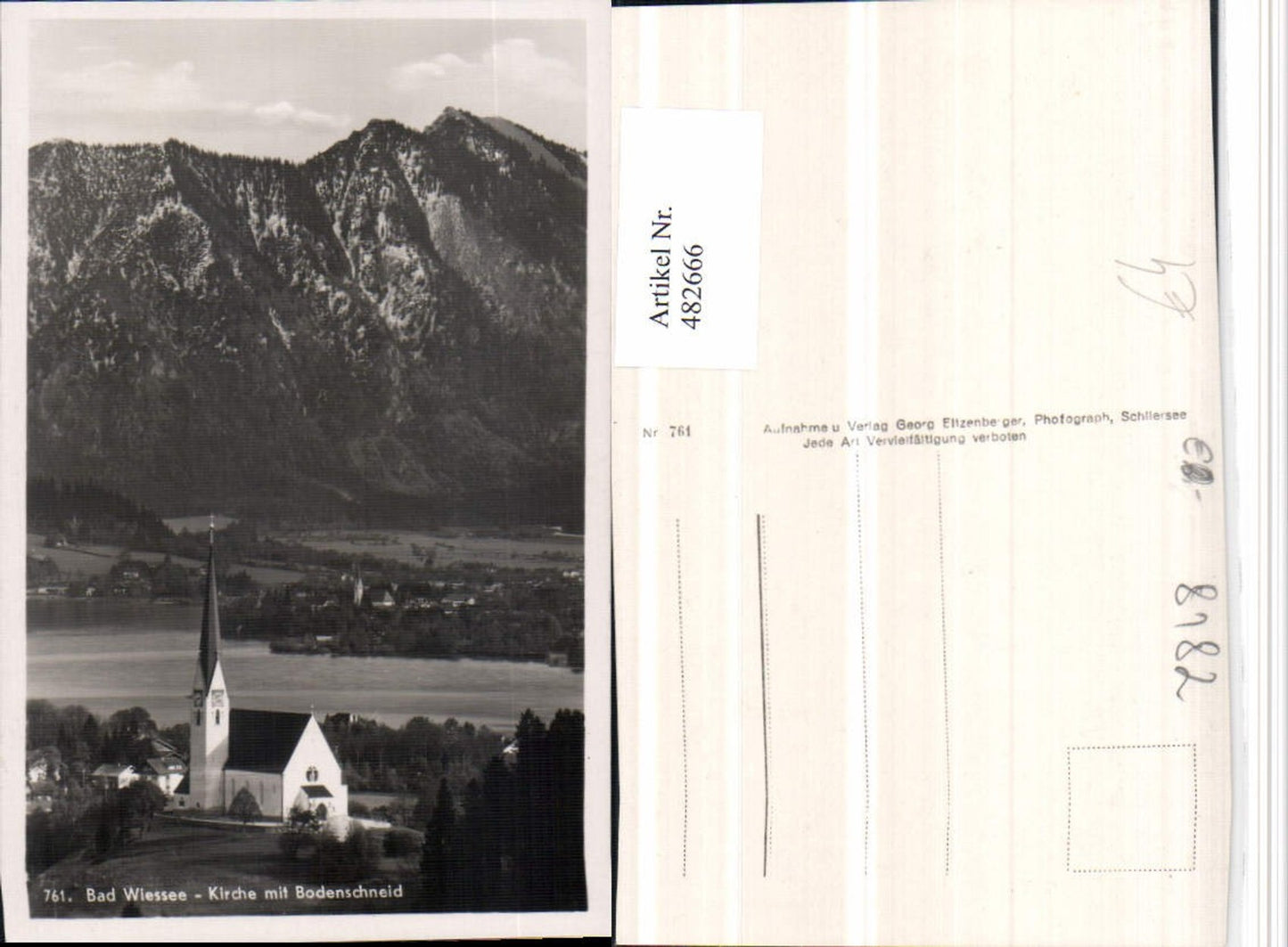 482666,Bad Wiessee Kirche m. Bodenschneid