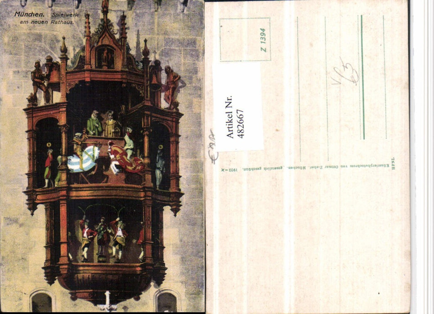 482667,München Spielwerk am neuen Rathaus Detail pub Ottmar Zieher 1394