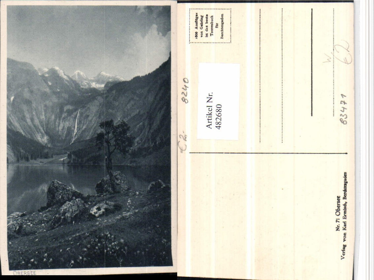 482680,Obersee See b. Schönau Bergkulisse