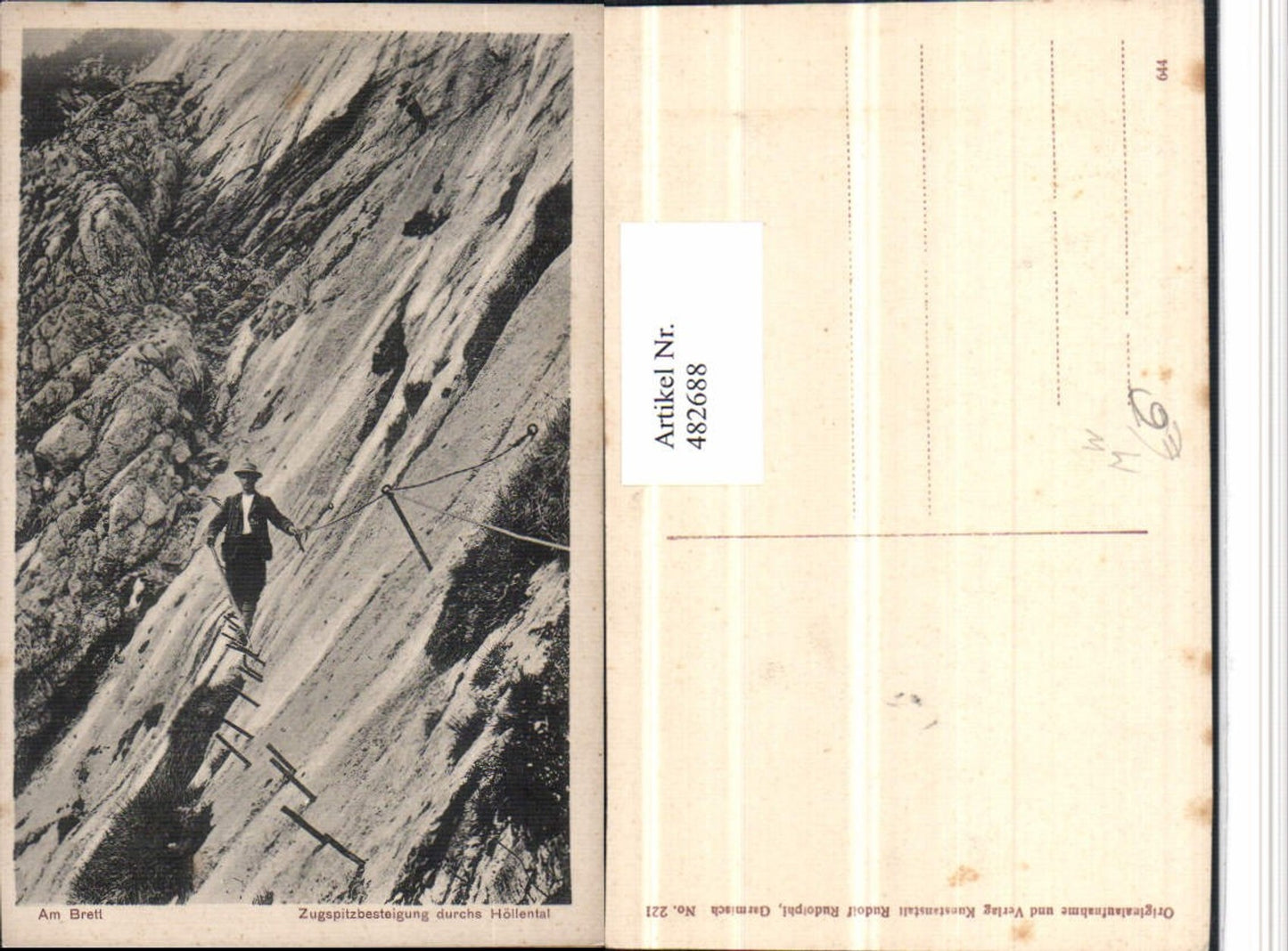 482688,Zugspitzbesteigung durchs Höllental b. Garmisch Brett Kletterer