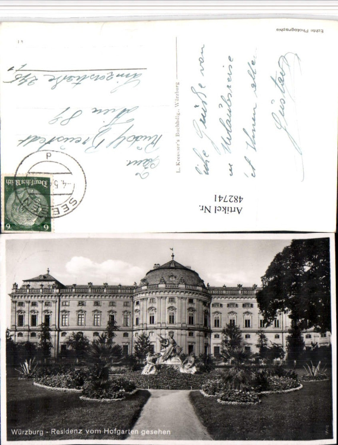 482741,Würzburg Residenz vom Hofgarten Statue