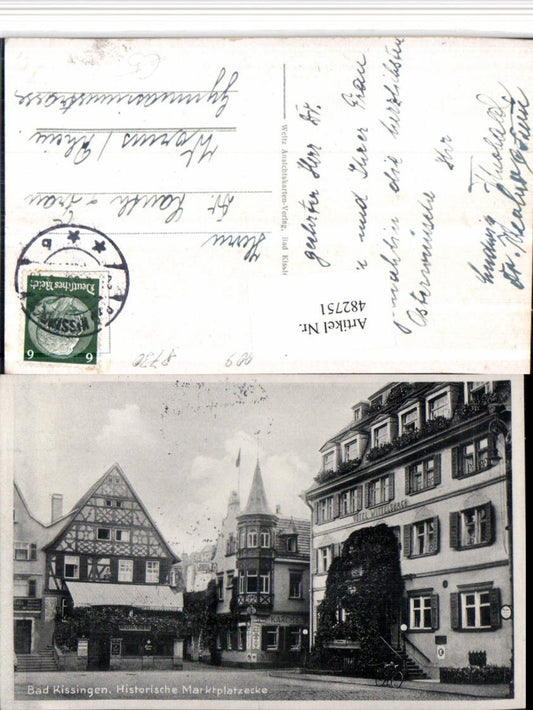 482751,Bad Kissingen Historische Marktplatzecke Erker Hotel