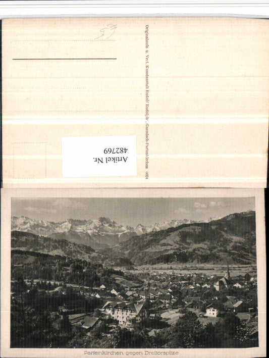 482769,Partenkirchen Totale geg. Dreitorspitze Bergkulisse