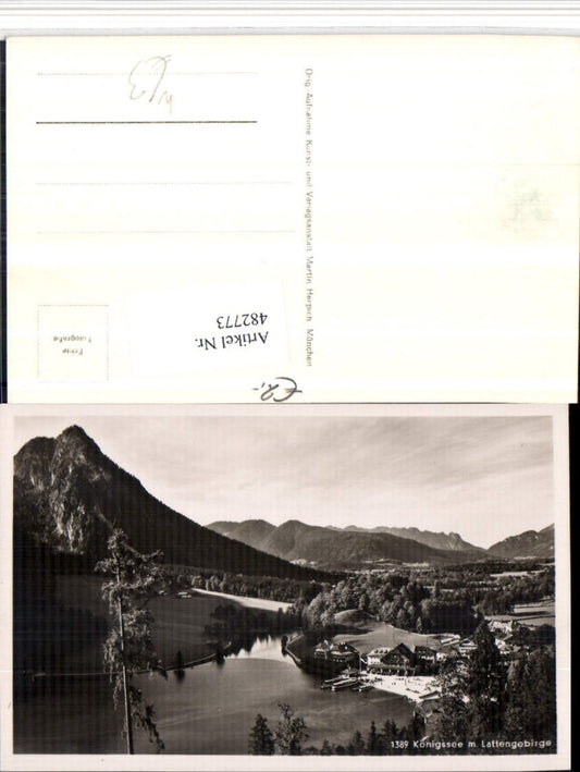 482773,Königssee See b. Schönau m. Lattengebirge Bergkulisse