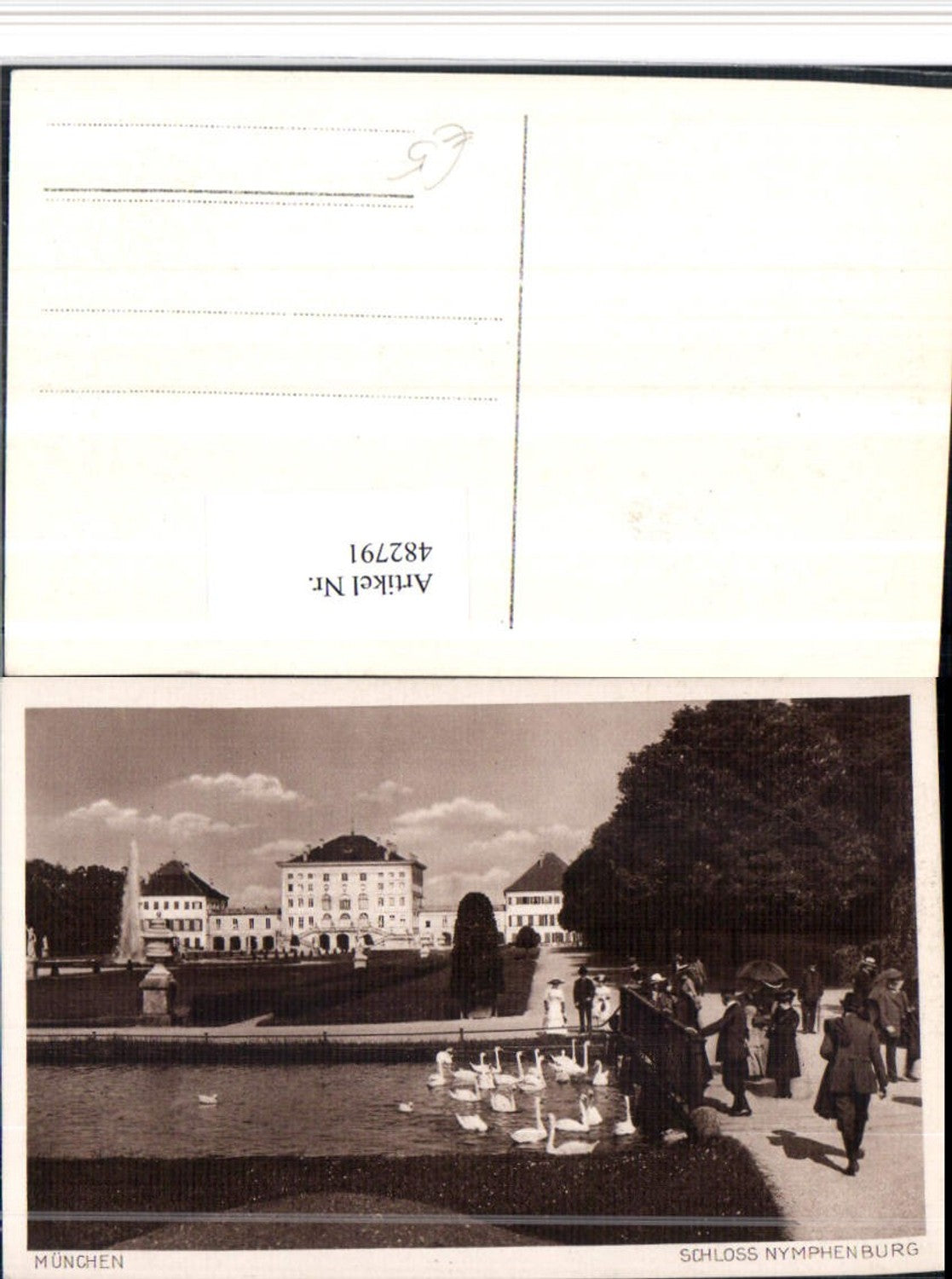 482791,München Schloss Nymphenburg Schwäne