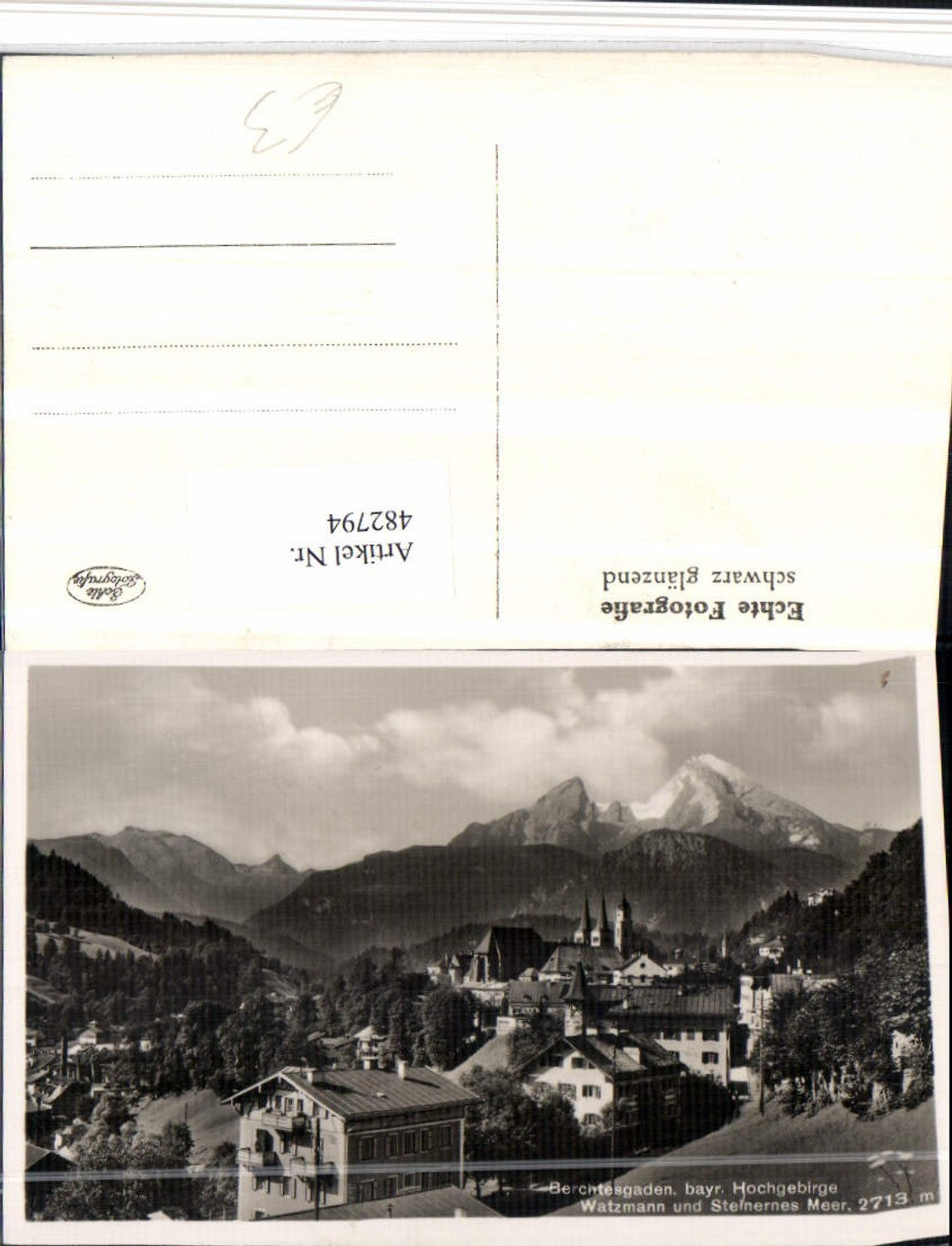 482794,Berchtesgaden Totale m. Watzmann Bergkulisse