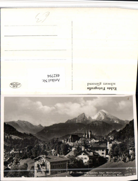 482794,Berchtesgaden Totale m. Watzmann Bergkulisse