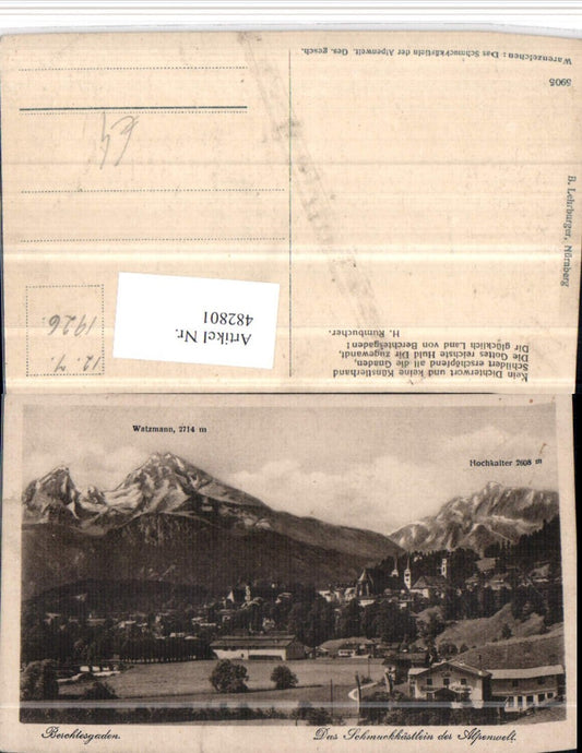 482801,Berchtesgaden Totale m. Watzmann Bergkulisse