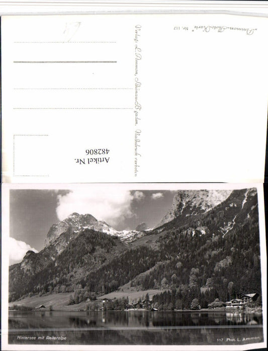 482806,Hintersee See b. Ramsau Berchtesgaden m. Reiteralpe Bergkulisse