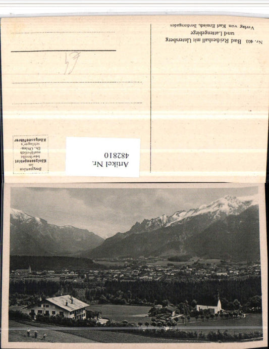 482810,Bad Reichenhall Totale m. Untersberg Bergkulisse