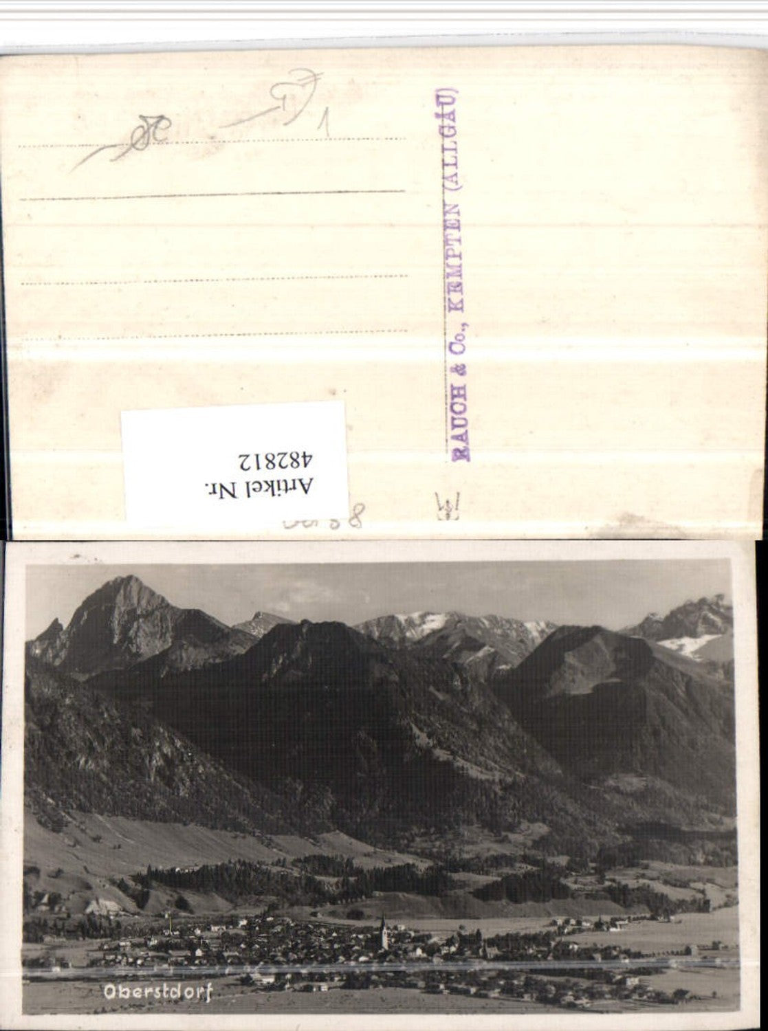482812,Oberstdorf Totale Bergkulisse pub Rauch & Co Kempten