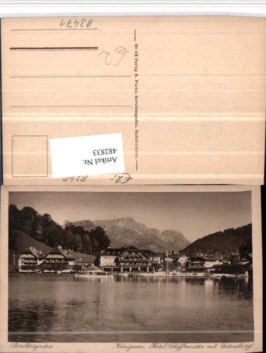 482833,Berchtesgaden Königssee Hotel Schiffmeister m. Untersberg