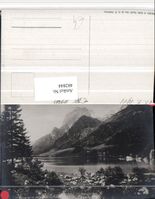 482844,Hintersee See b. Ramsau geg. Mühlsturzhörner Bergkulisse