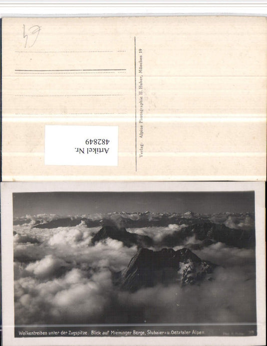 482849,Wolkentreiben unter der Zugspitze b. Garmisch Bergkulisse