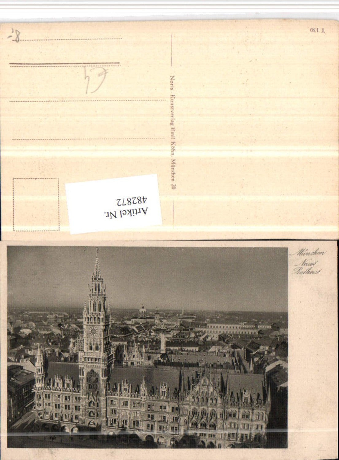482872,München Teilansicht m. Rathaus