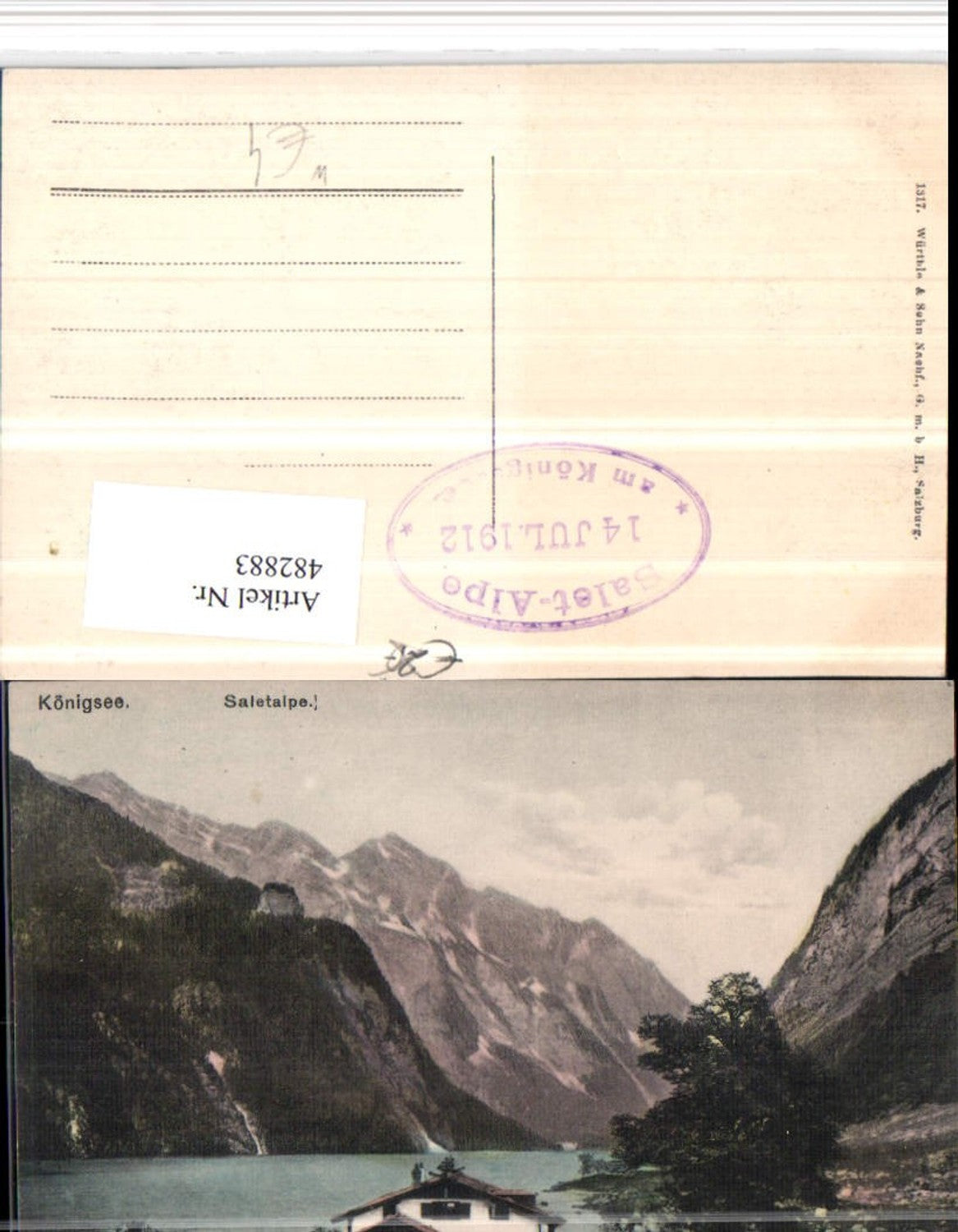 482883,Königssee See Saletalpe b. Schönau Bergkulisse