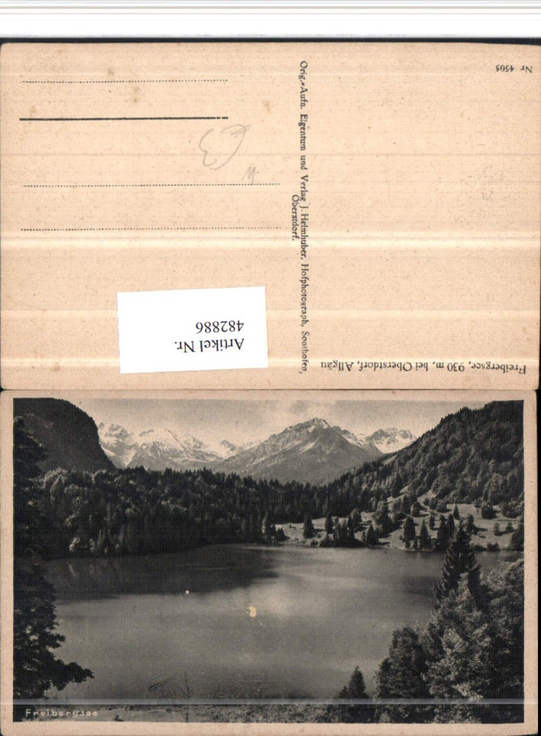 482886,Freibergsee See b. Oberstdorf Bergkulisse