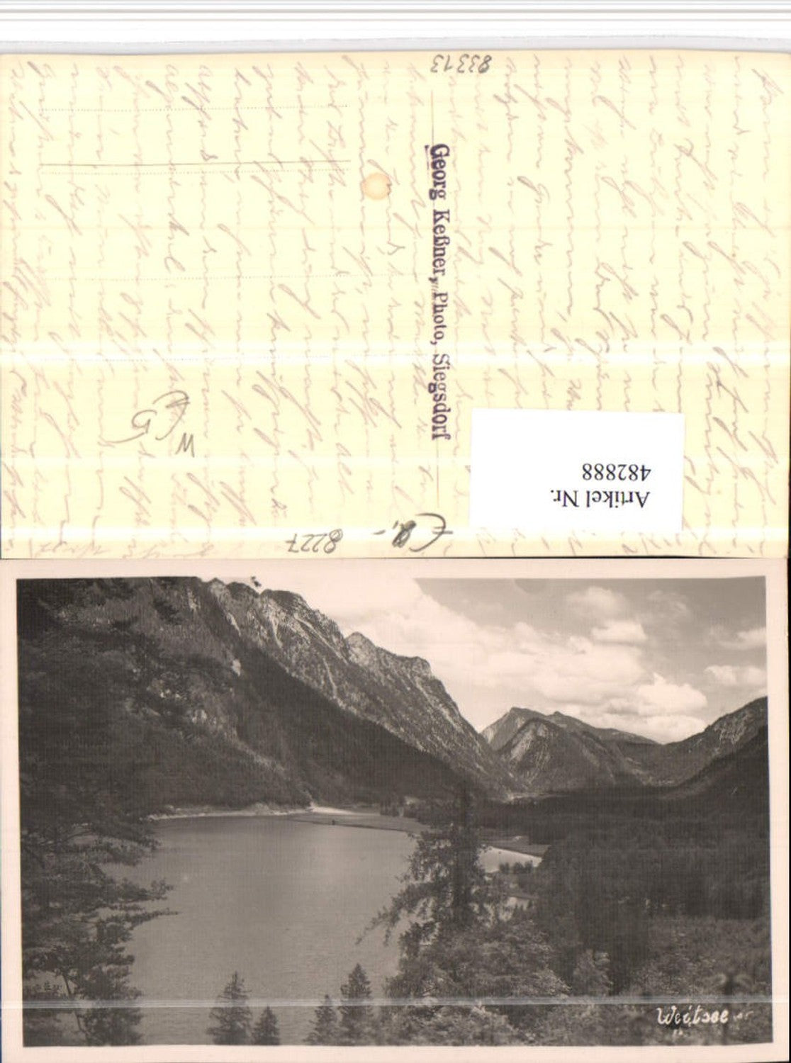 482888, Weitsee Lake near Reit im Winkl, mountain scenery