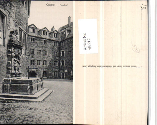 482917,Cassel Kassel Renthof Hof Brunnen