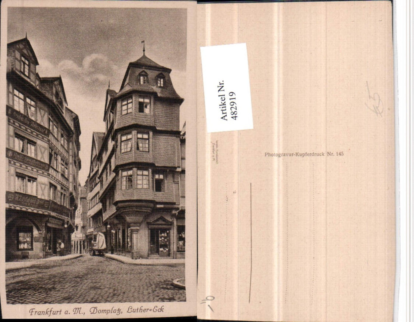 482919,Frankfurt am Main Domplatz Luther-Eck Erker