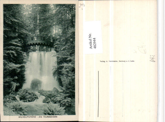 482944,Kassel Wilhelmshöhe Teufelsbrücke Brücke Wasserfall