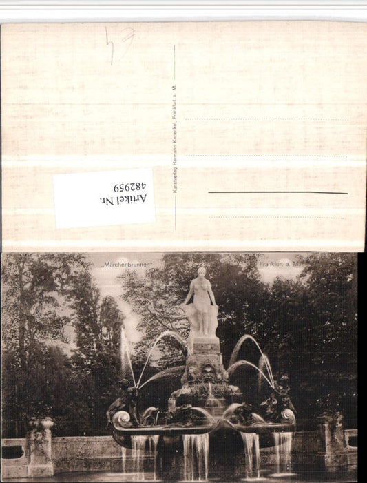 482959,Frankfurt am Main Märchenbrunnen Brunnen
