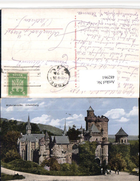 482961,Kassel Wilhelmshöhe Löwenburg Burg